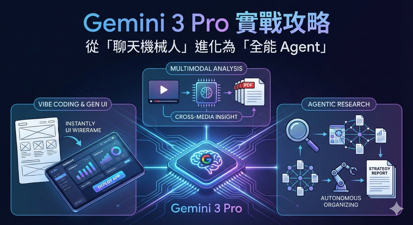 Gemini 3 Pro 實戰攻略：從「聊天機械人」進化為「全能 Agent」 - Practical AI Academy